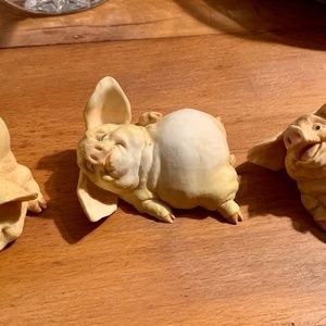 Home Interiors, 3 Pigs Figurines